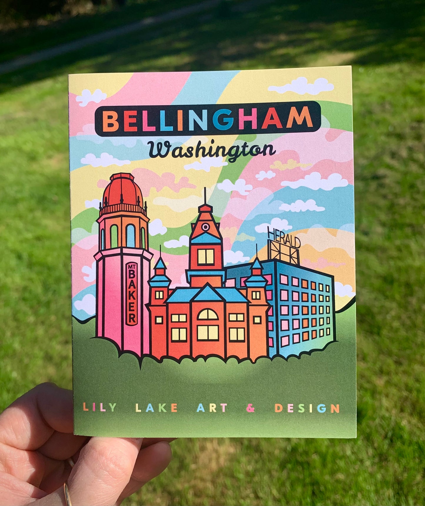 Graphic Bellingham Greeting Card
