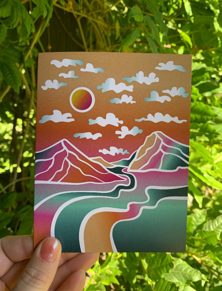 Sunset Greeting Card