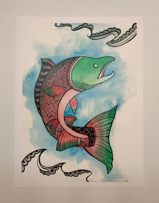 Salmon Art Print