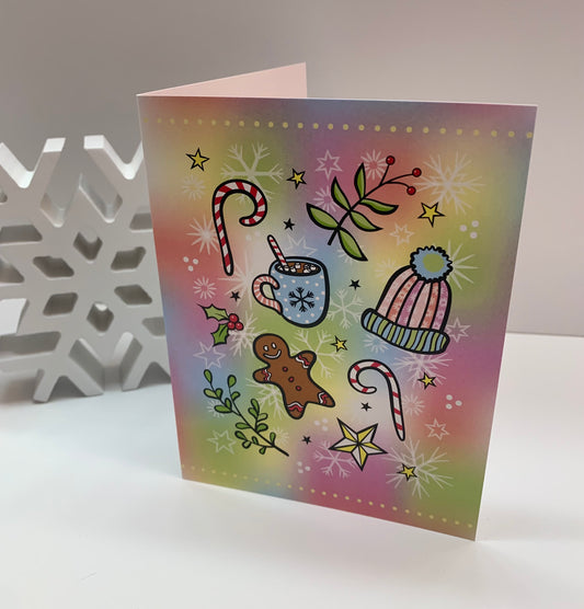 Colorful Christmas Card