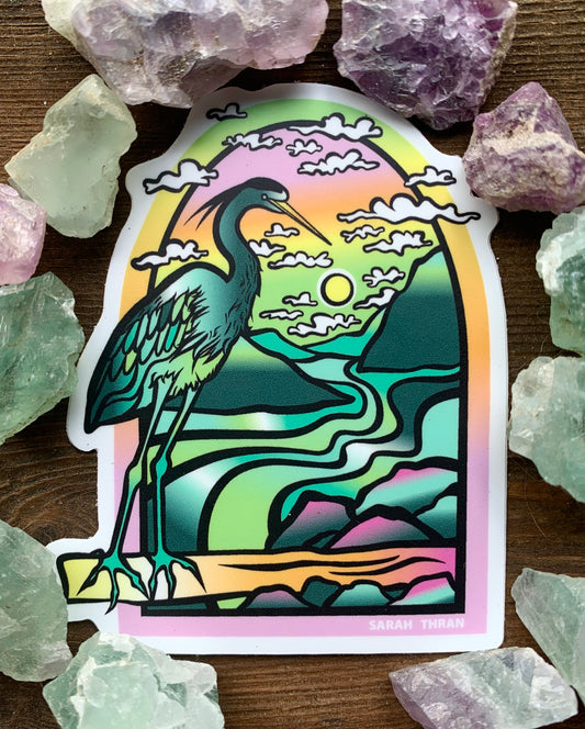 Heron Sticker