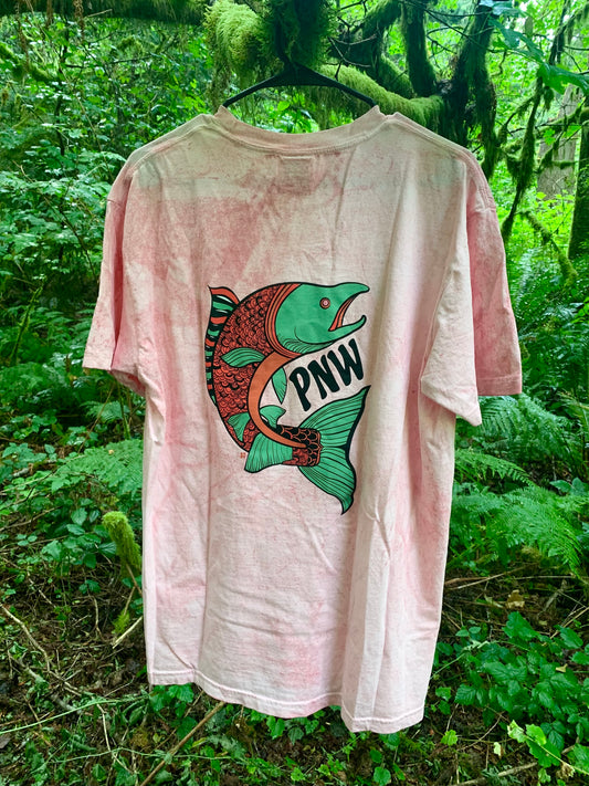 Pink Salmon T-shirt - LARGE